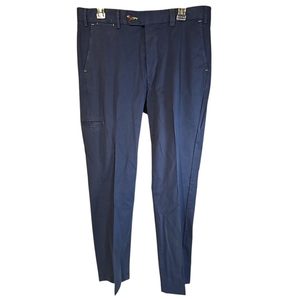 Robert Graham Tailored Ripling Men’s 34 Blue Dress Pants